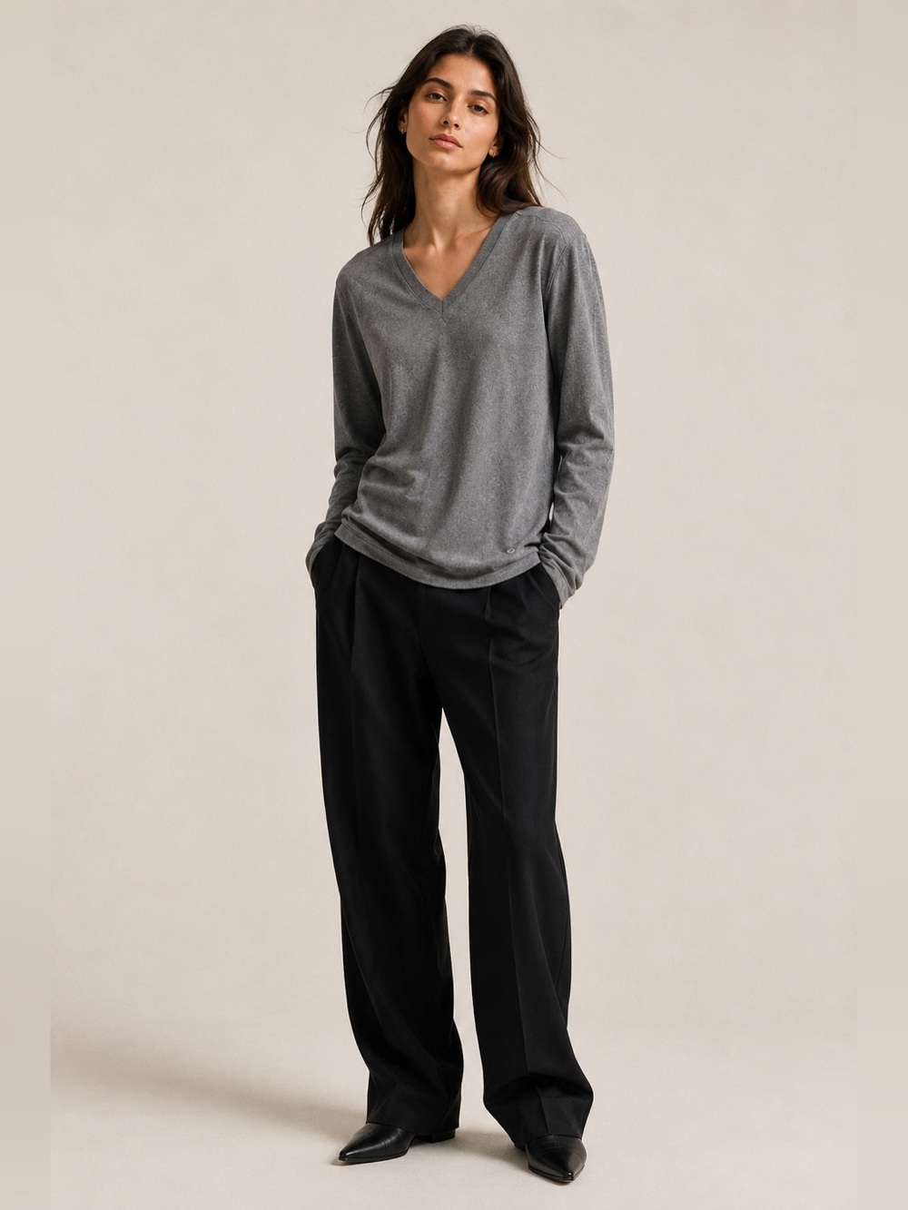 BOSS Orange “Amorfo” V-Neck Sweater by Hugo Boss.
